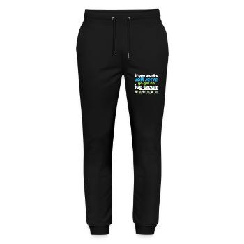 Funny Tennis If You Want A Soft Serve Go Get An - Stanley/Stella Unisex Bio Jogginghose Mover  - Schwarz - Vorne - Marisol (170cm) & Nik (191cm)