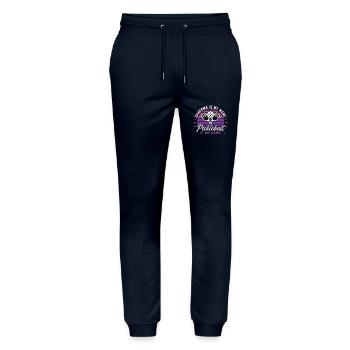 Pickle Ball Pickleball - Stanley/Stella Mover Unisex Organic Jogging Trousers - navy - Front - Marisol (170cm) & Nik (191cm)