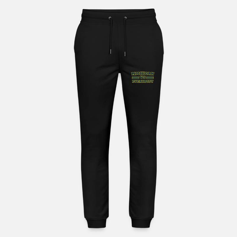 Michigan vs. Michigan Jeder - Stanley/Stella Unisex Bio Jogginghose Mover  - Schwarz