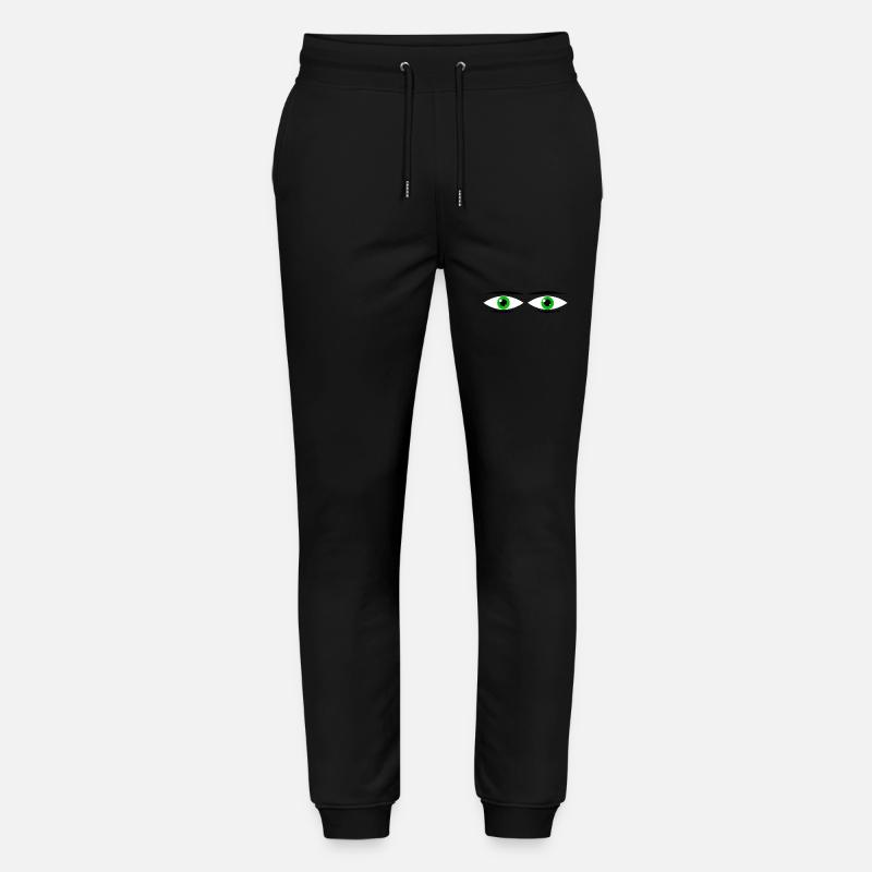 Grünes Augenpaar - Stanley/Stella Unisex Bio Jogginghose Mover - Schwarz