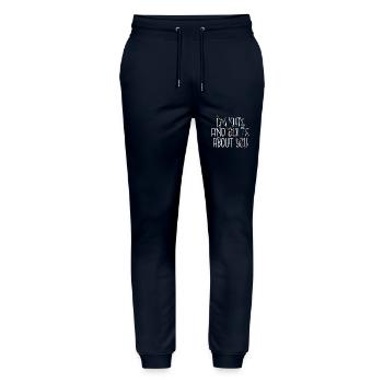 Gift Joke Job Artificial Sayings Fun Build Humor - Stanley/Stella Mover Unisex Organic Jogging Trousers - navy - Front - Marisol (170cm) & Nik (191cm)