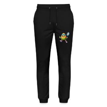 Easter Egg Tennis, Tennis Player Easter Festival - Stanley/Stella Mover Unisex Organic Jogging Trousers - black - Front - Marisol (170cm) & Nik (191cm)