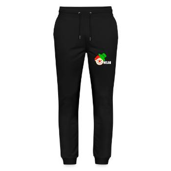 Clown dit helau - Pantalon de jogging bio MOVER Stanley/Stella unisexe - noir - Devant - Marisol (170cm) & Nik (191cm)