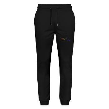 100% me - Pantalon de jogging bio MOVER Stanley/Stella unisexe - noir - Devant - Marisol (170cm) & Nik (191cm)