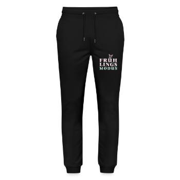 Spring Mode - Spring is here! - Stanley/Stella Mover Unisex Organic Jogging Trousers - black - Front - Marisol (170cm) & Nik (191cm)