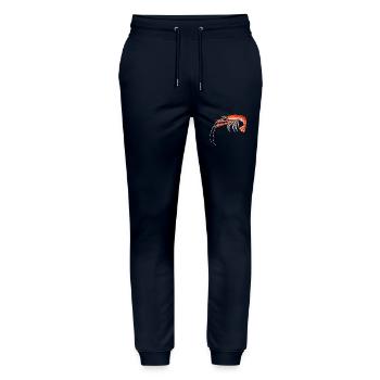 Norway lobster - Stanley/Stella Mover Unisex Organic Jogging Trousers - navy - Front - Marisol (170cm) & Nik (191cm)