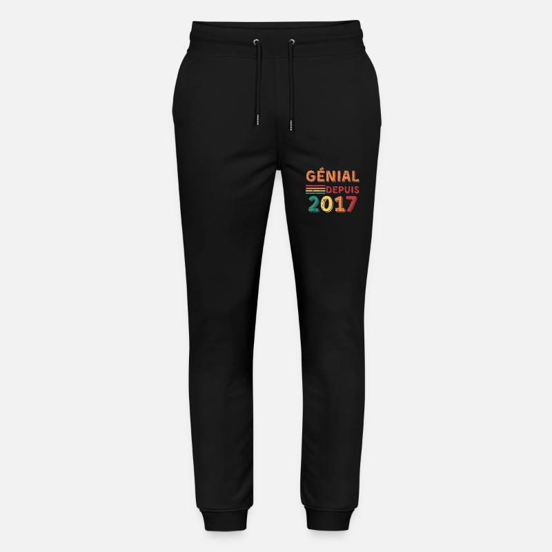 Awesome since 2017 - Stanley/Stella Mover Unisex Organic Jogging Trousers - black