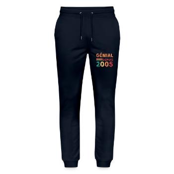 Birthday gift - awesome since 2005 - Stanley/Stella Mover Unisex Organic Jogging Trousers - navy - Front - Marisol (170cm) & Nik (191cm)