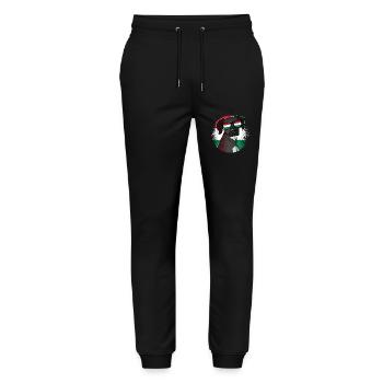 Ungarn - Stanley/Stella Unisex Bio Jogginghose Mover  - Schwarz - Vorne - Marisol (170cm) & Nik (191cm)