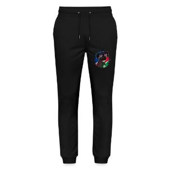 Namibia - Stanley/Stella Unisex Bio Jogginghose Mover  - Schwarz - Vorne - Marisol (170cm) & Nik (191cm)