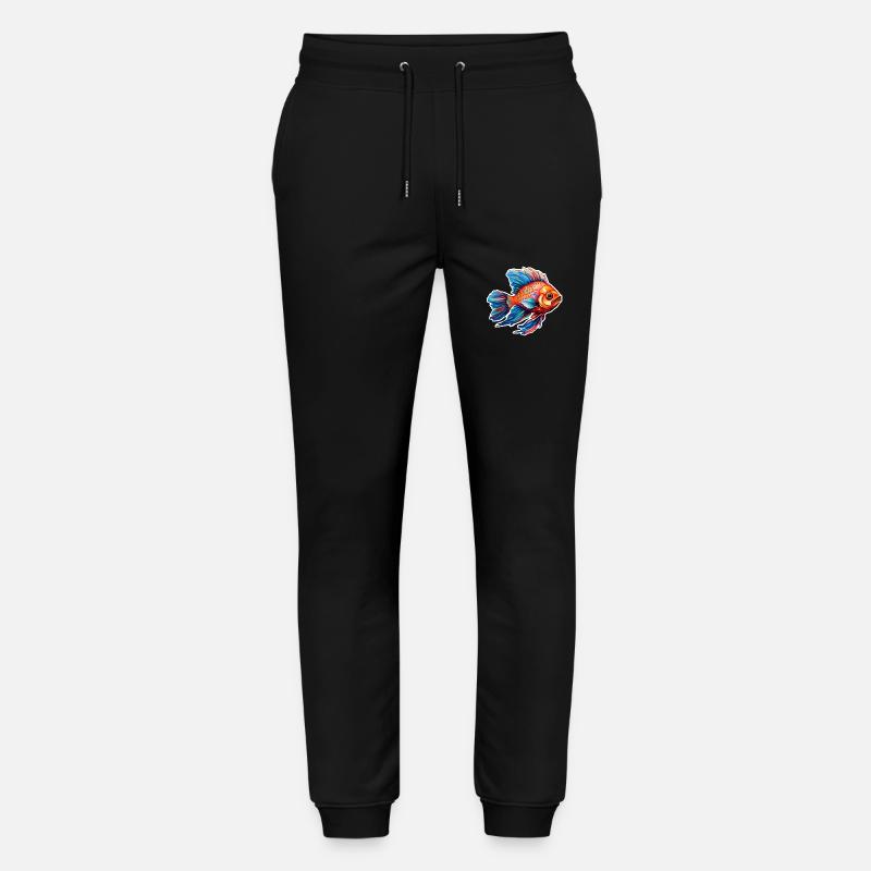 Fisch bunt und tropisch - Stanley/Stella Unisex Bio Jogginghose Mover - Schwarz