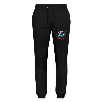 Share The Road - Stanley/Stella Mover Unisex Organic Jogging Trousers - black - Front - Marisol (170cm) & Nik (191cm)