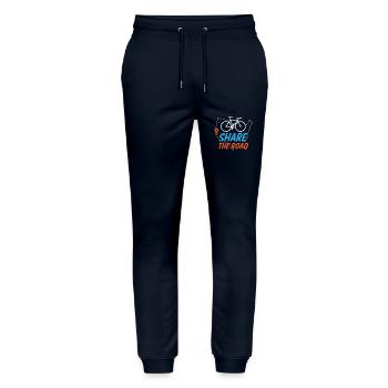 Share The Road - Stanley/Stella Unisex Bio Jogginghose Mover  - Navy - Vorne - Marisol (170cm) & Nik (191cm)