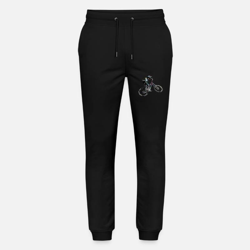 vtt mtb descente - Pantalon de jogging bio MOVER Stanley/Stella unisexe - noir