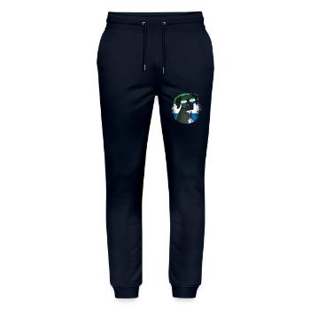 Sierra Leone - Stanley/Stella Mover Unisex Organic Jogging Trousers - navy - Front - Marisol (170cm) & Nik (191cm)