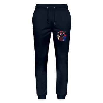 Sint Maarten - Stanley/Stella Unisex Bio Jogginghose Mover  - Navy - Vorne - Marisol (170cm) & Nik (191cm)