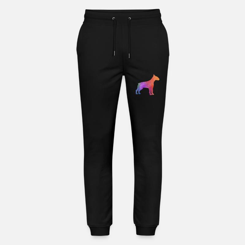 BULLTERRIER bunt - Stanley/Stella Unisex Bio Jogginghose Mover  - Schwarz