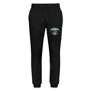 Vérités de la forêt enchantée - Pantalon de jogging bio MOVER Stanley/Stella unisexe - noir - Devant - Marisol (170cm) & Nik (191cm)