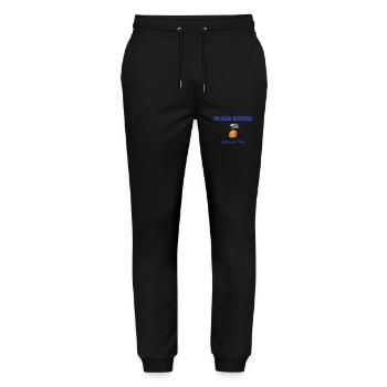 Fier d être un drama kouign Blue - Pantalon de jogging bio MOVER Stanley/Stella unisexe - noir - Devant - Marisol (170cm) & Nik (191cm)
