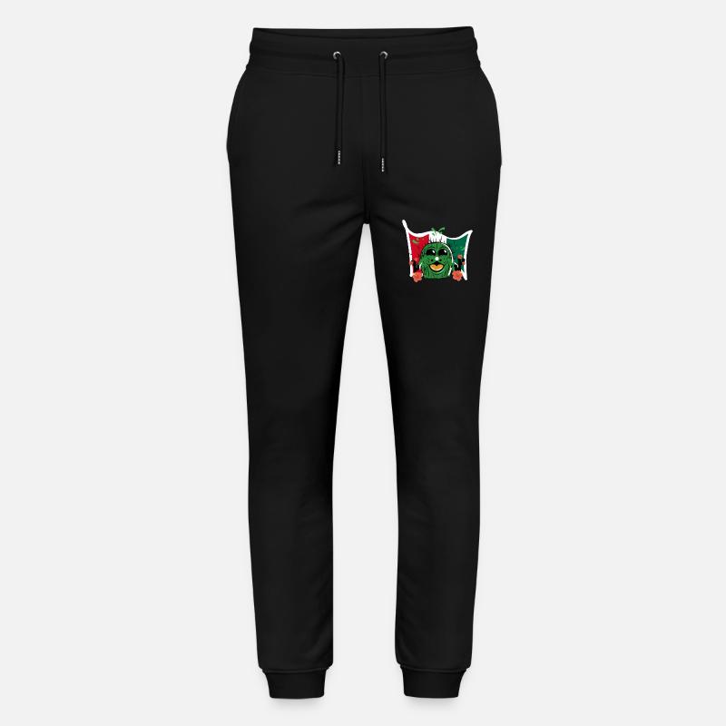 Funny Cactus with Mexico Flag - Stanley/Stella Mover Unisex Organic Jogging Trousers - black
