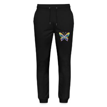 Papillon - Pantalon de jogging bio MOVER Stanley/Stella unisexe - noir - Devant - Marisol (170cm) & Nik (191cm)