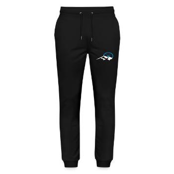 Mountain Biking Mountains Mountain Nature - Stanley/Stella Mover Unisex Organic Jogging Trousers - black - Front - Marisol (170cm) & Nik (191cm)
