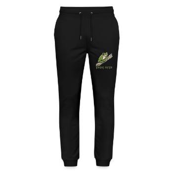 Baumfrosch 2024 2 - Stanley/Stella Unisex Bio Jogginghose Mover  - Schwarz - Vorne - Marisol (170cm) & Nik (191cm)