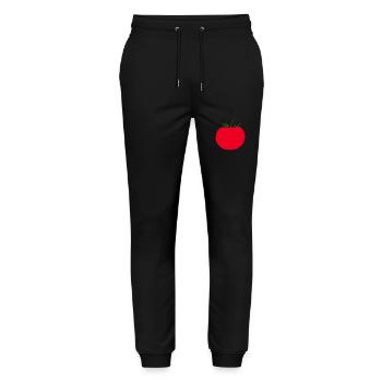 Minimal Tomato Design Gift - Stanley/Stella Mover Unisex Organic Jogging Trousers - black - Front - Marisol (170cm) & Nik (191cm)
