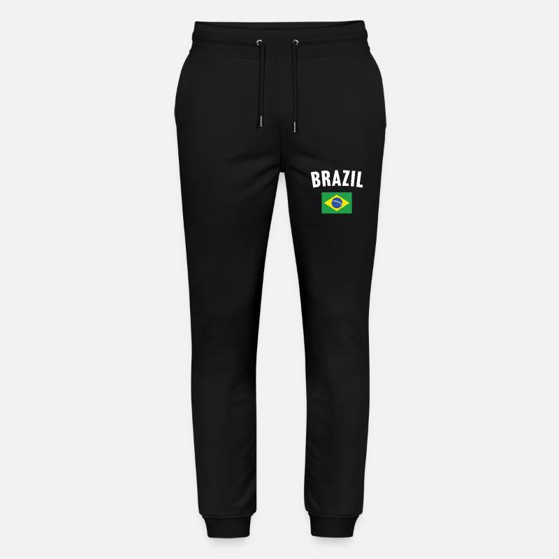 Drapeau du Brésil - Pantalon de jogging bio MOVER Stanley/Stella unisexe - noir