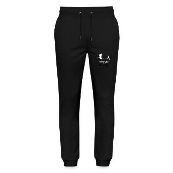 Extra Motivation for Runner Dragon - Stanley/Stella Mover Unisex Organic Jogging Trousers - black - Front - Marisol (170cm) & Nik (191cm)