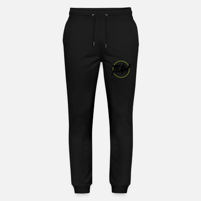 Team Circle - Stanley/Stella Mover Unisex Organic Jogging Trousers - black