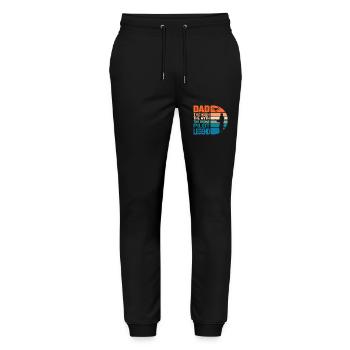 Dad The Man The Drone Pilot Legend RC Flight Quadc - Stanley/Stella Mover Unisex Organic Jogging Trousers - black - Front - Marisol (170cm) & Nik (191cm)