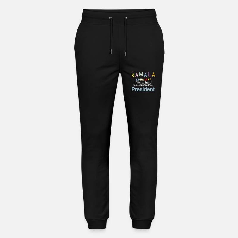 Schwer auszusprechen Kamala Präsident bunt - Stanley/Stella Unisex Bio Jogginghose Mover  - Schwarz