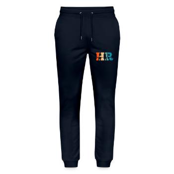 Retro Heartbeat Personalwesen - Stanley/Stella Unisex Bio Jogginghose Mover  - Navy - Vorne - Marisol (170cm) & Nik (191cm)