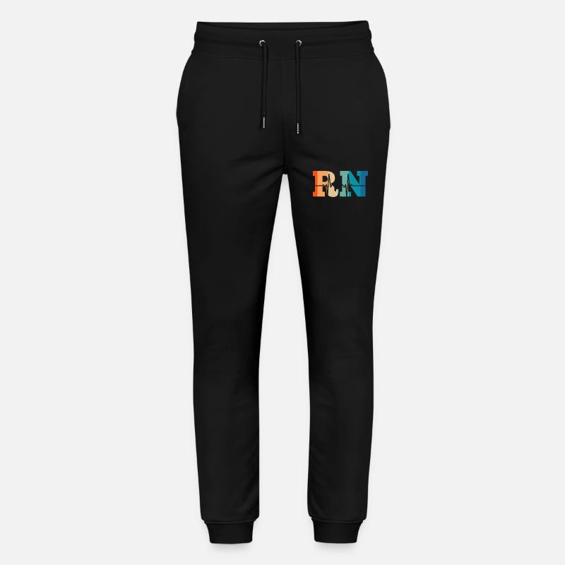 Retro Heartbeat Krankenschwester - Stanley/Stella Unisex Bio Jogginghose Mover  - Schwarz