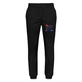die Nachricht - Stanley/Stella Unisex Bio Jogginghose Mover  - Schwarz - Vorne - Marisol (170cm) & Nik (191cm)