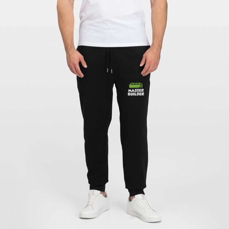 Brick Builder Brick Building Master Builder Stanley/Stella Mover Unisex Organic Jogging Trousers
