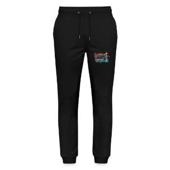 I am a well of emotion and water - Stanley/Stella Mover Unisex Organic Jogging Trousers - black - Front - Marisol (170cm) & Nik (191cm)