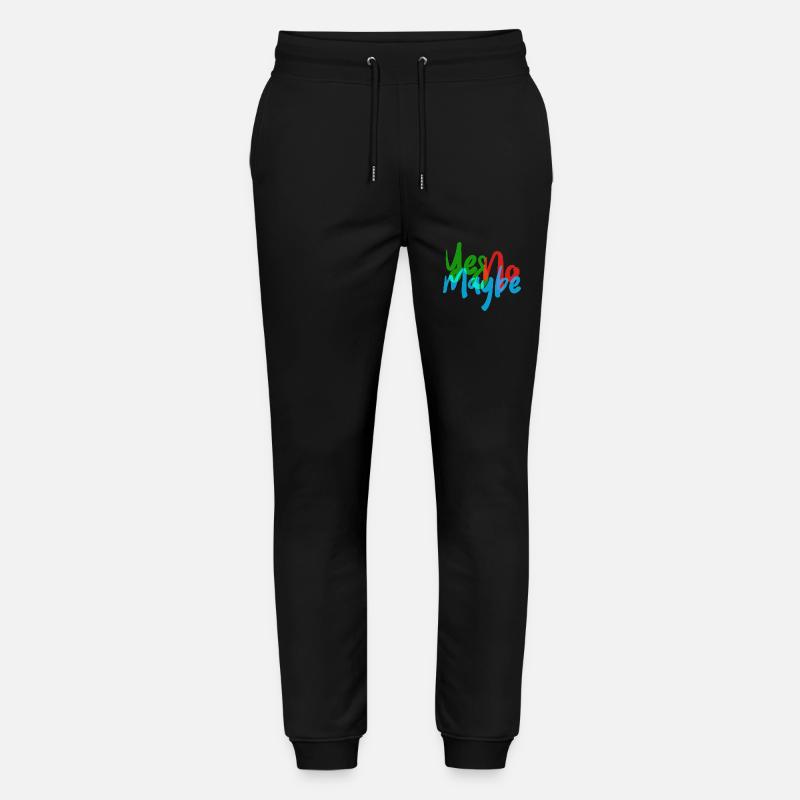 JA NEIN VIELLEICHT - Stanley/Stella Unisex Bio Jogginghose Mover  - Schwarz
