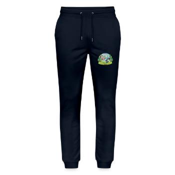 A greenhouse will not run away - Stanley/Stella Mover Unisex Organic Jogging Trousers - navy - Front - Marisol (170cm) & Nik (191cm)