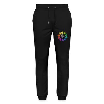 J’aime Hobby Horsing - Coeur - Hobby - Pantalon de jogging bio MOVER Stanley/Stella unisexe - noir - Devant - Marisol (170cm) & Nik (191cm)