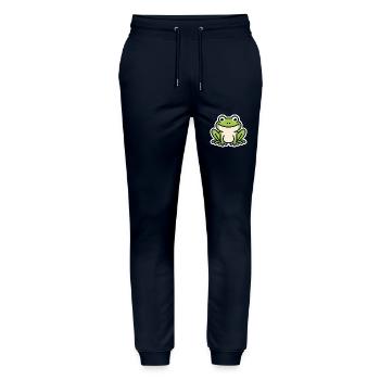 toad - Stanley/Stella Mover Unisex Organic Jogging Trousers - navy - Front - Marisol (170cm) & Nik (191cm)