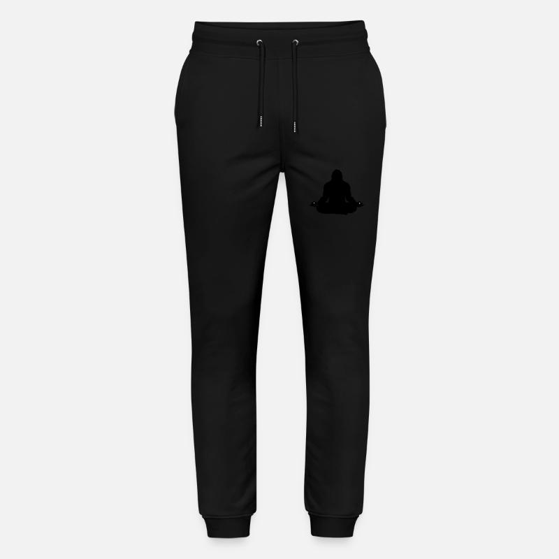 Bigfoot Meditation Silhouette - Stanley/Stella Unisex Bio Jogginghose Mover  - Schwarz