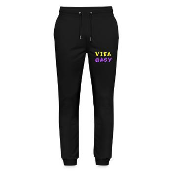 MDG Vita Gasy 01 - Pantalon de jogging bio MOVER Stanley/Stella unisexe - noir - Devant - Marisol (170cm) & Nik (191cm)