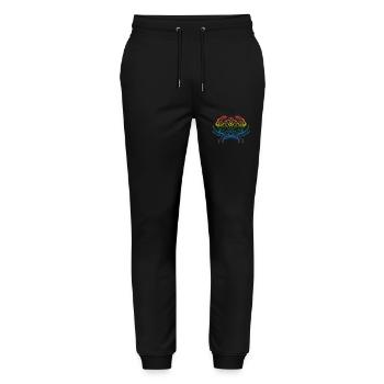 Krebs - Stanley/Stella Unisex Bio Jogginghose Mover  - Schwarz - Vorne - Marisol (170cm) & Nik (191cm)