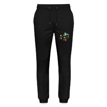 Colorful bird - Stanley/Stella Mover Unisex Organic Jogging Trousers - black - Front - Marisol (170cm) & Nik (191cm)