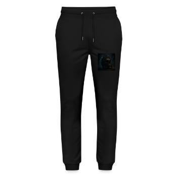Halloween Pumpkin Skeleton Costume Gift - Stanley/Stella Mover Unisex Organic Jogging Trousers - black - Front - Marisol (170cm) & Nik (191cm)