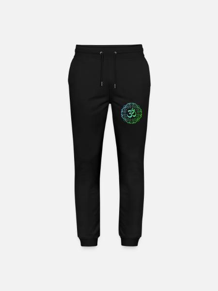 Yoga, Om-Mandala - Stanley/Stella Mover Unisex Organic Jogging Trousers - black