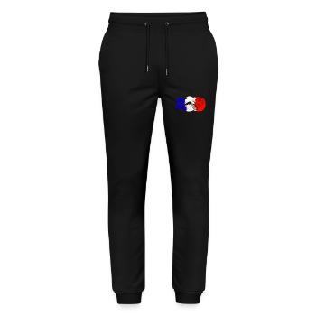 France Motorsport Flag - Stanley/Stella Mover Unisex Organic Jogging Trousers - black - Front - Marisol (170cm) & Nik (191cm)