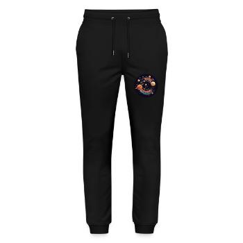 universe solar system planets - Stanley/Stella Mover Unisex Organic Jogging Trousers - black - Front - Marisol (170cm) & Nik (191cm)